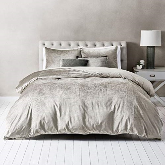 Wamsutta Bedding Velvet Fullqueen Duvet Cover Set Stone Poshmark